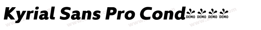 Kyrial Sans Pro Cond字体转换